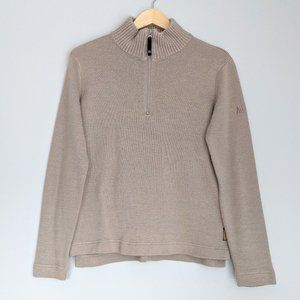 🇮🇹 Armani Jeans 100% Wool 1/4 Zip Sweater Made In Italy